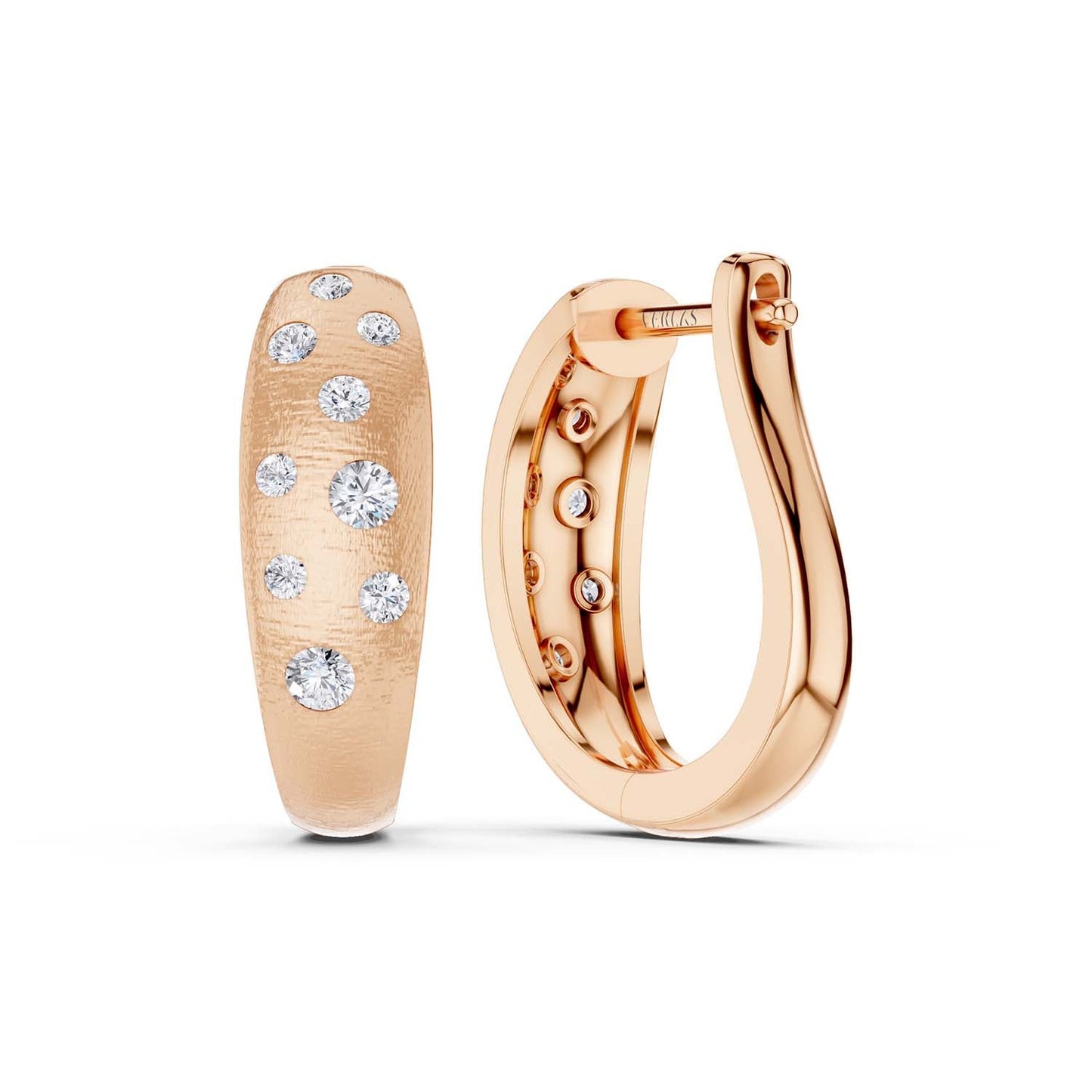 Bold Starlit Huggie Hoops