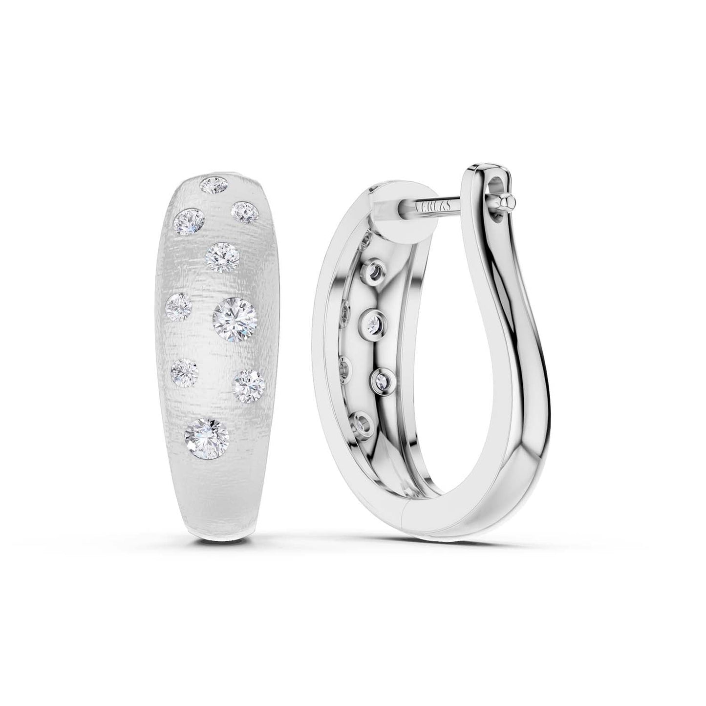Bold Starlit Huggie Hoops