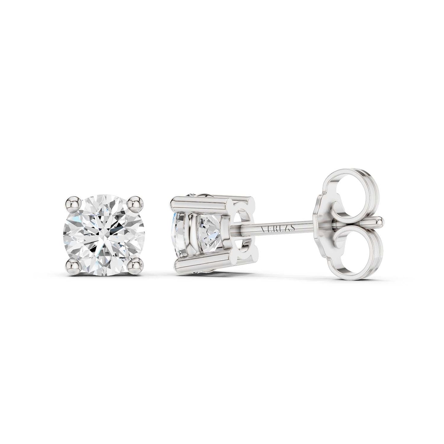 Round-Cut Solitaire Studs Large