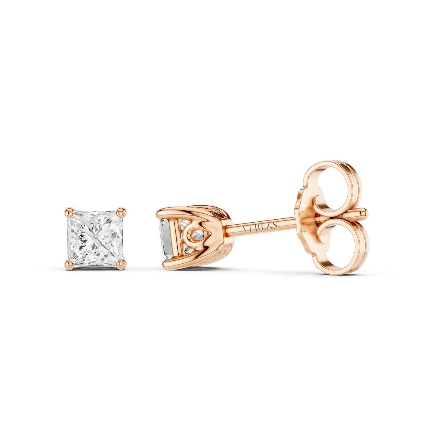Princess-Cut Blossom Studs