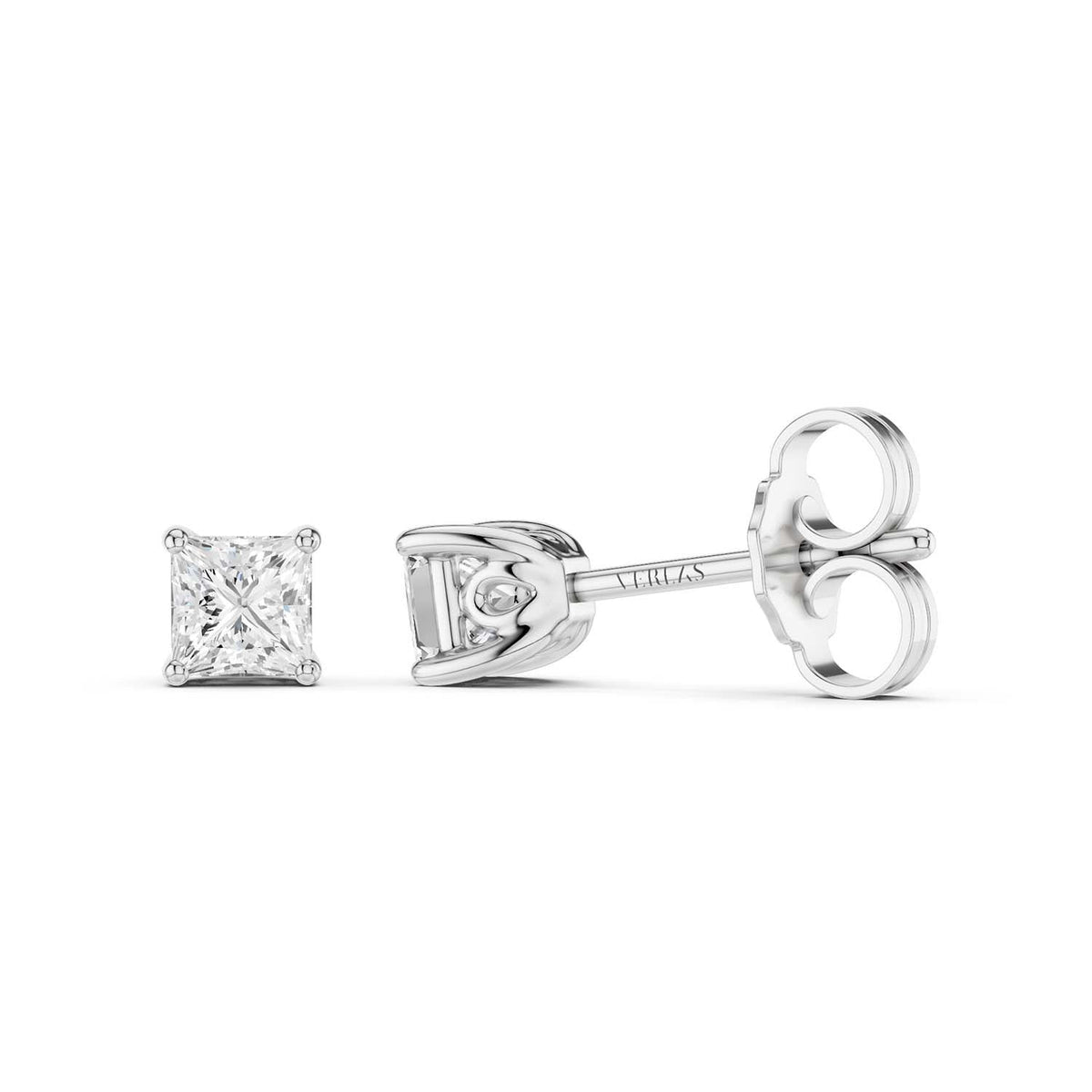 Princess-Cut Blossom Studs