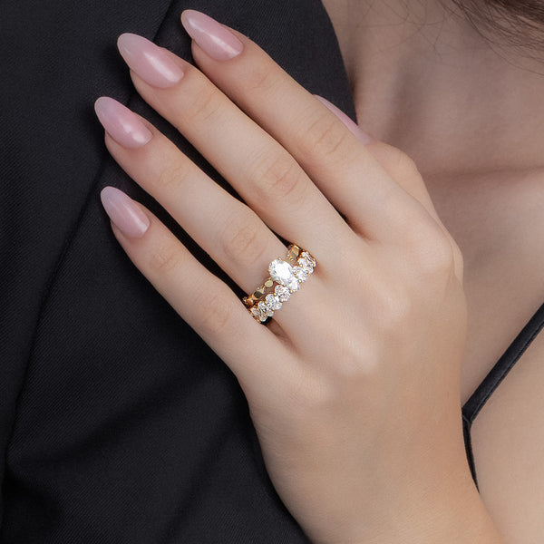 Classic Oval Eternity Band