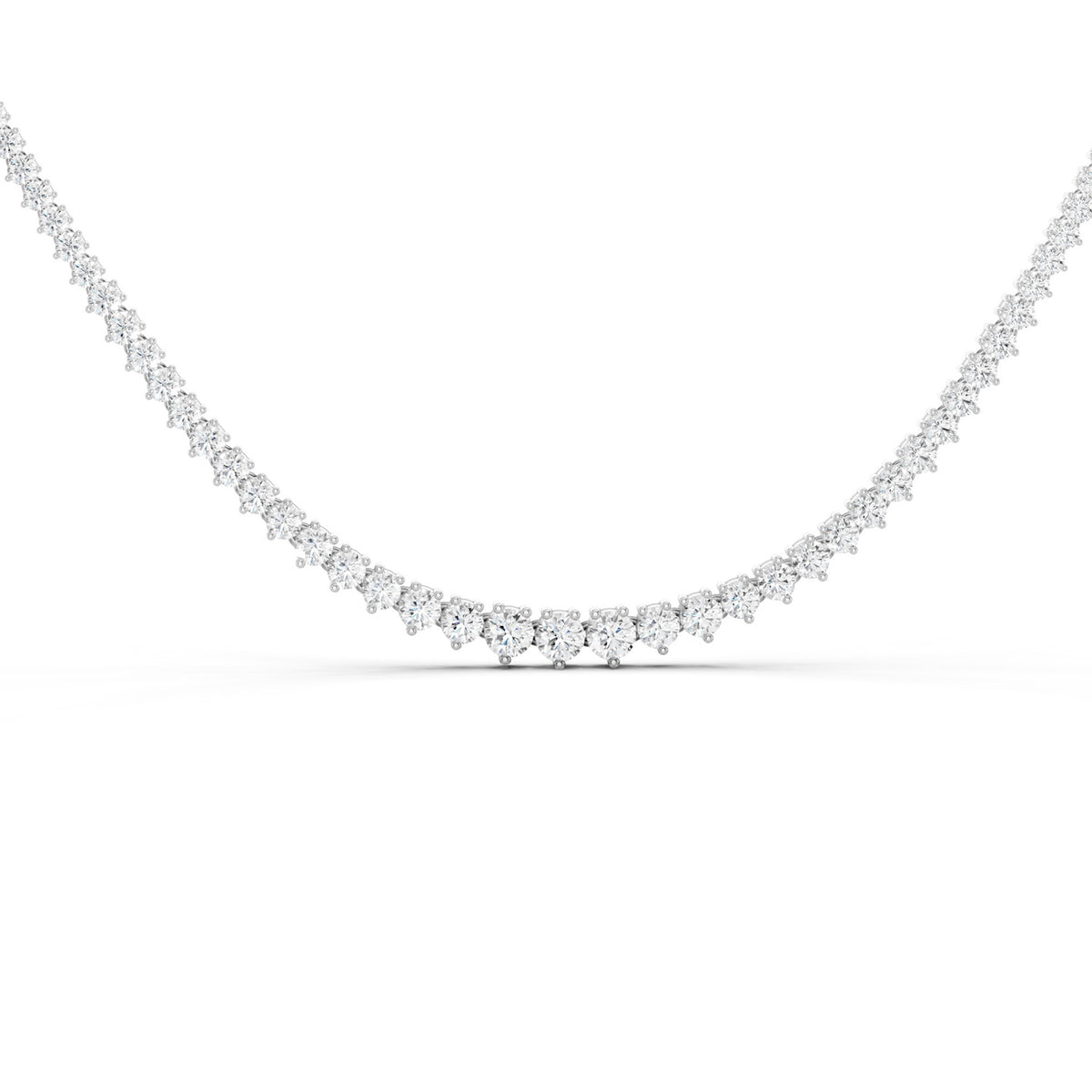 Graduated Luxe Tennis Necklace