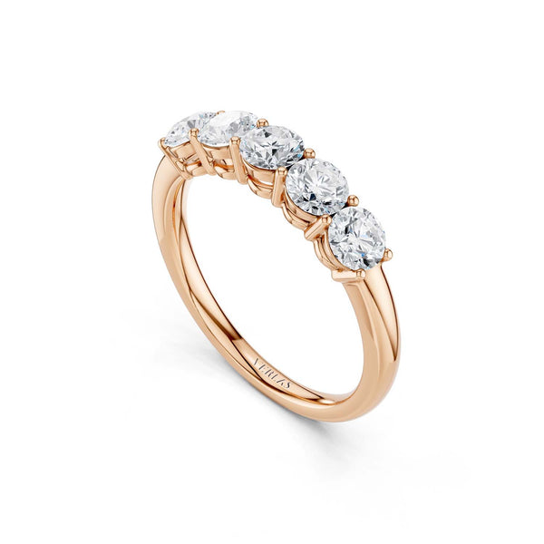 5-Stone Round Ring Small