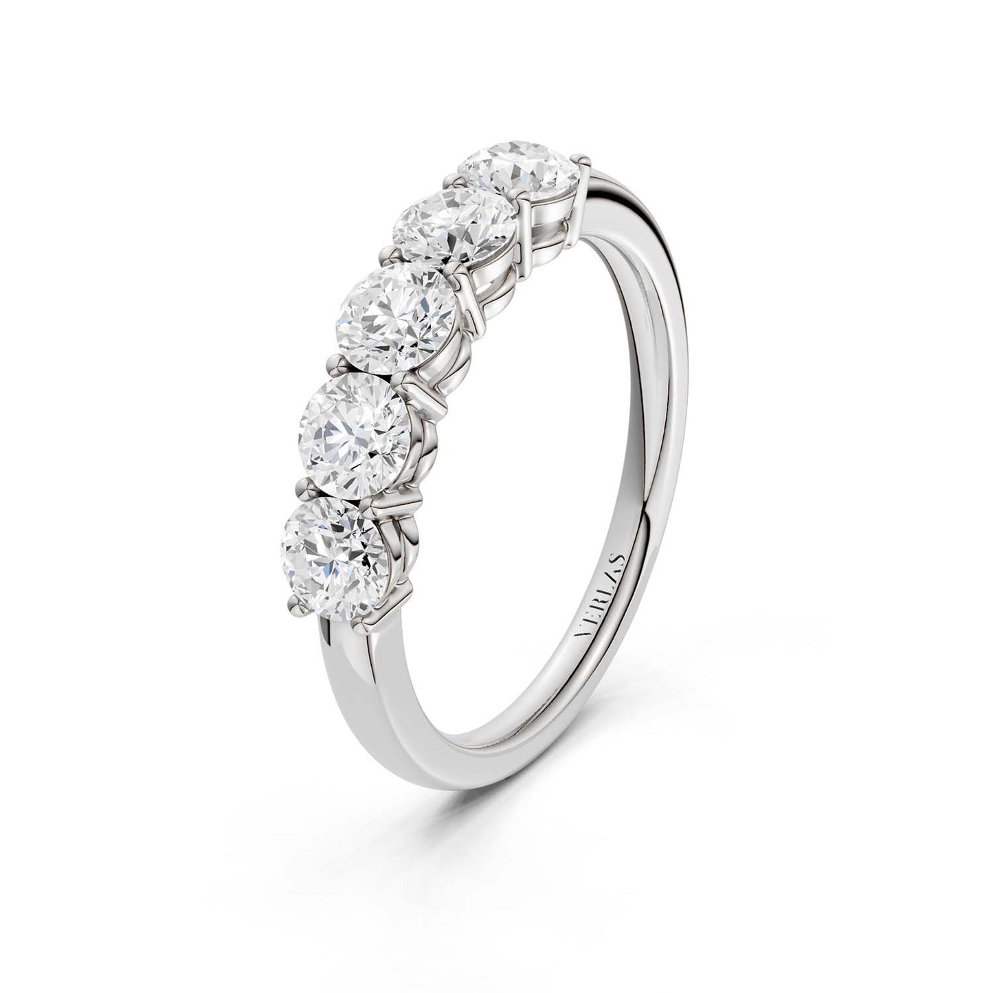 5-Stone Round Ring Small