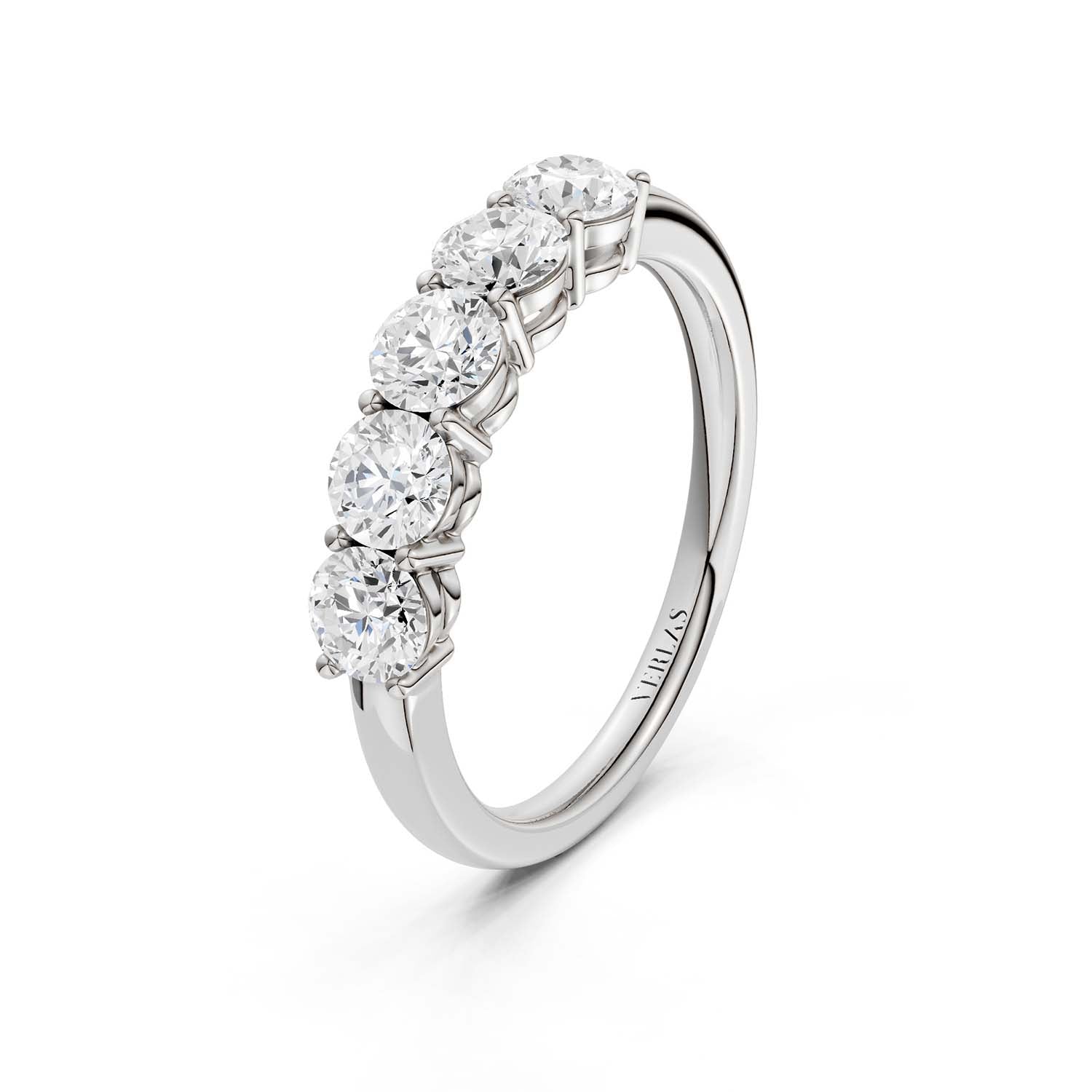 5-Stone Round Ring Small