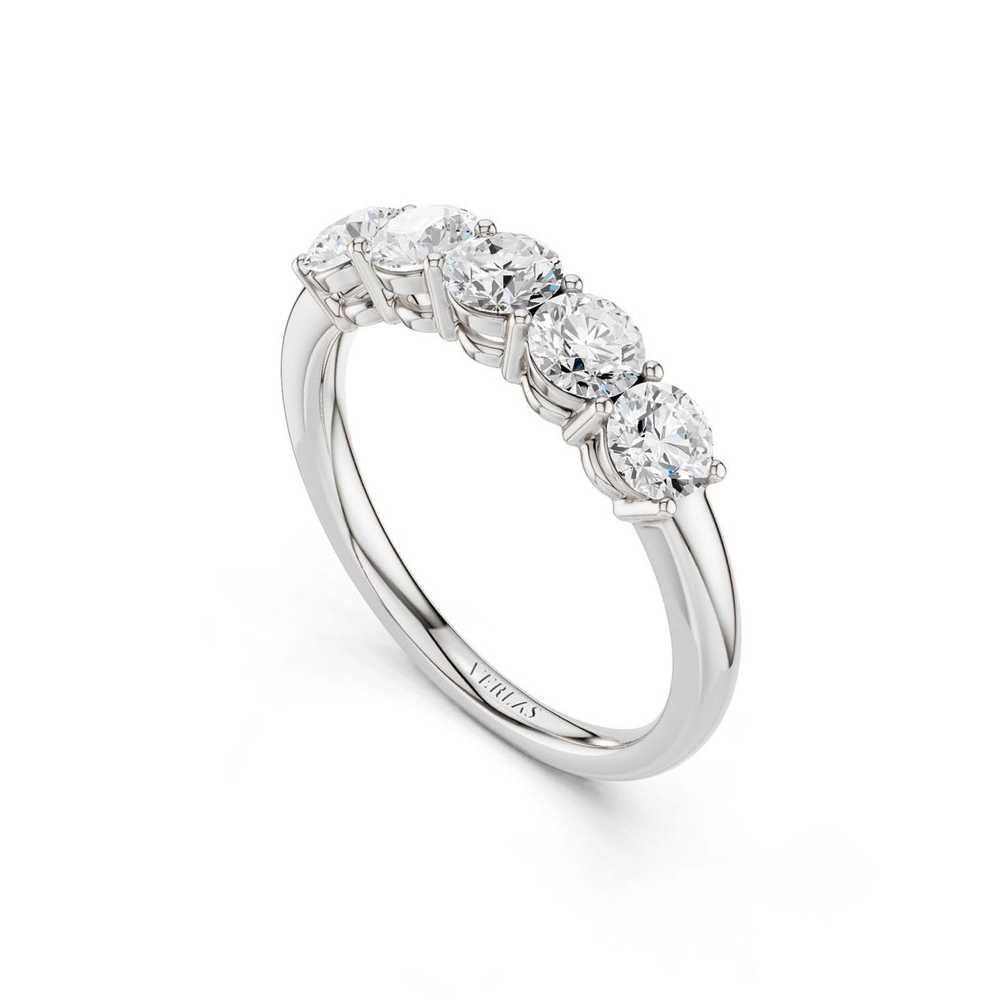 5-Stone Round Ring Small