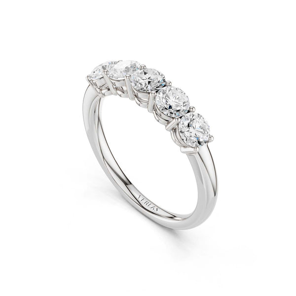 5-Stone Round Ring Small