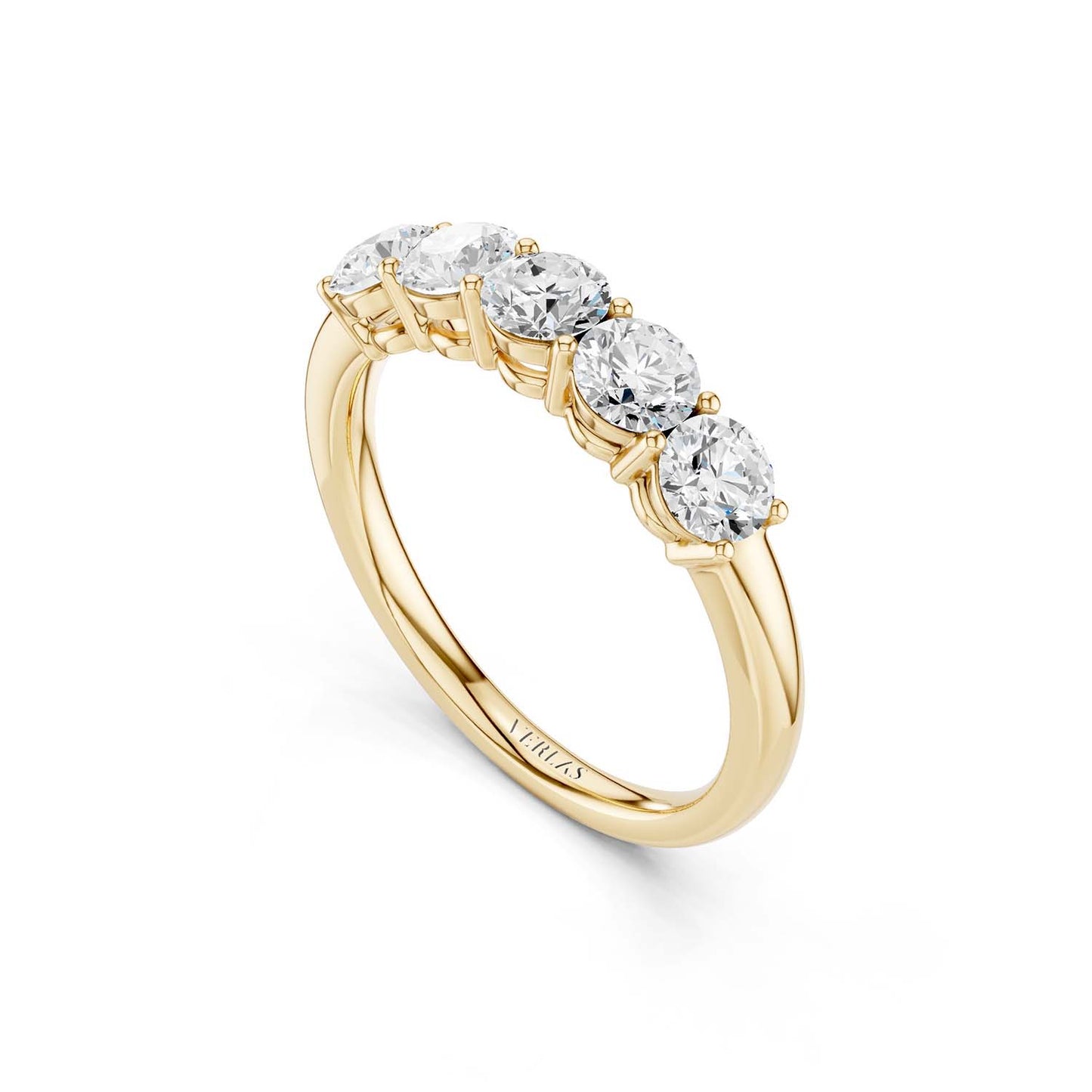 5-Stone Round Ring Small