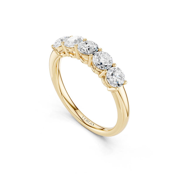 5-Stone Round Ring Small