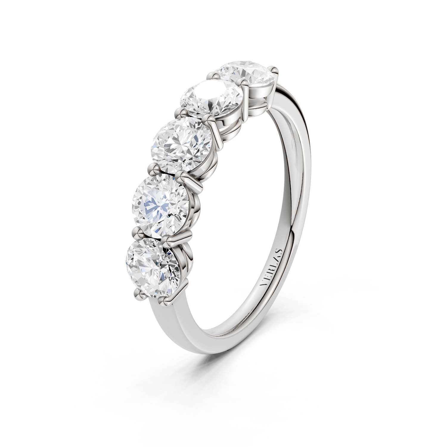 5-Stone Round Ring Medium