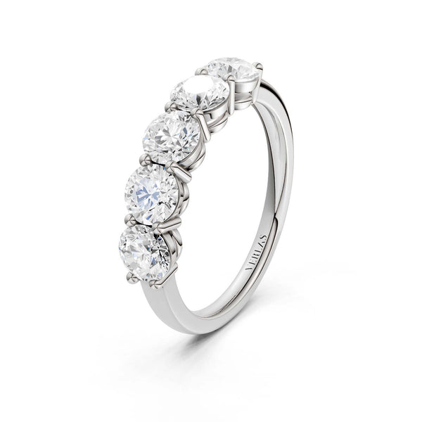 5-Stone Round Ring Medium