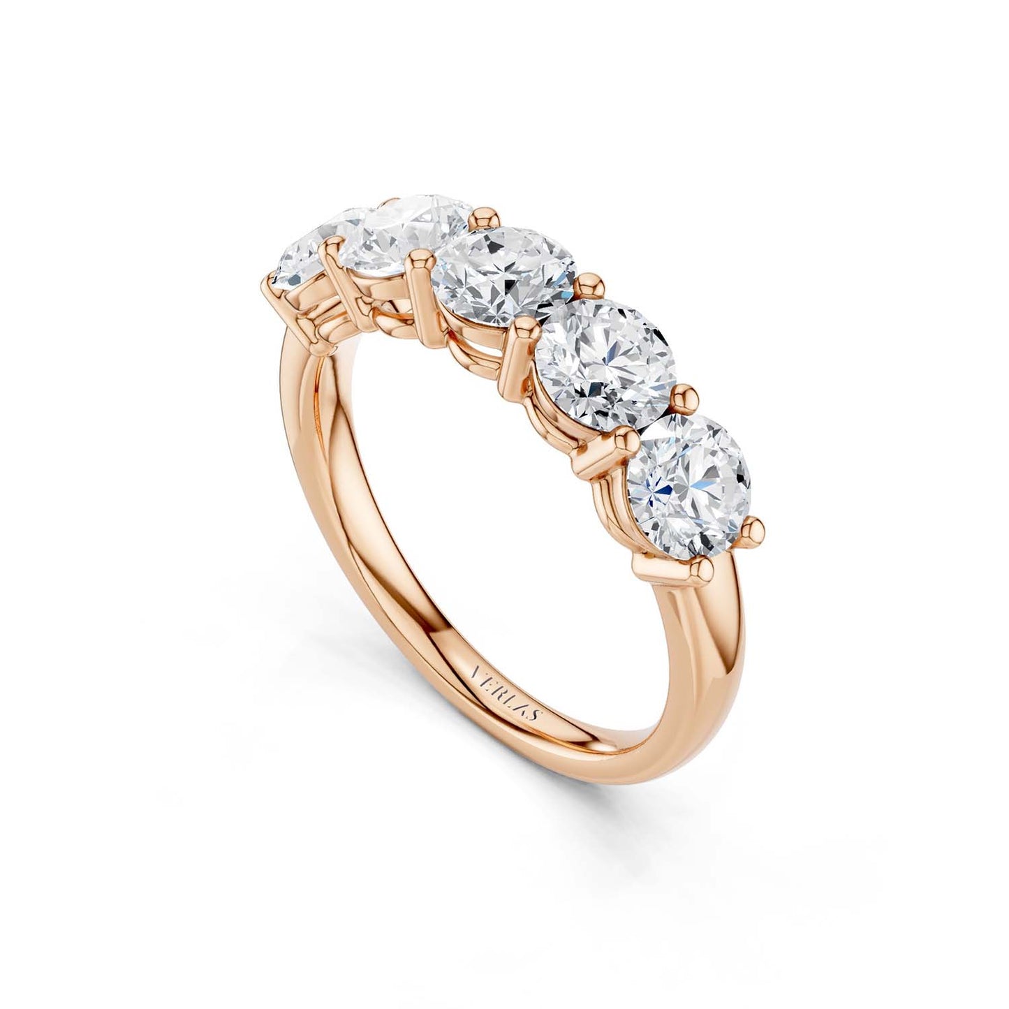 5-Stone Round Ring Large