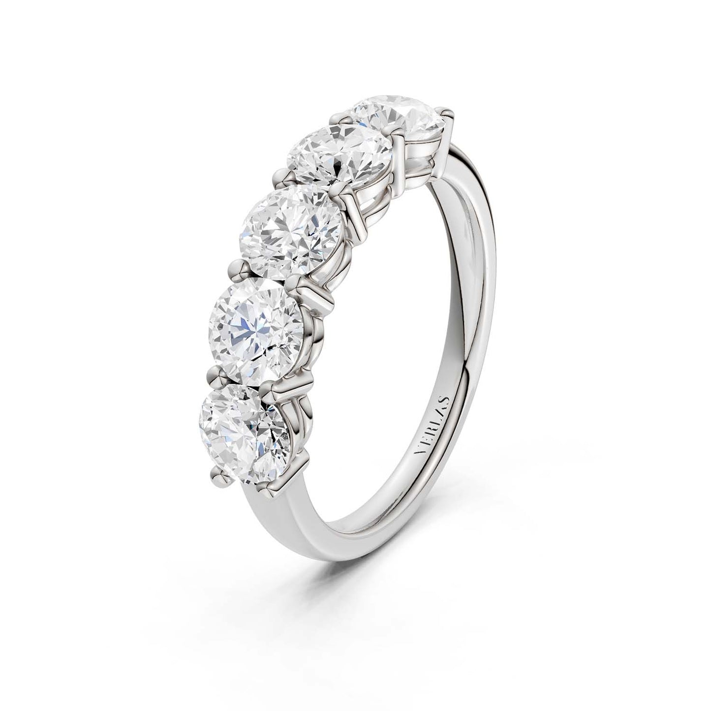 5-Stone Round Ring Large
