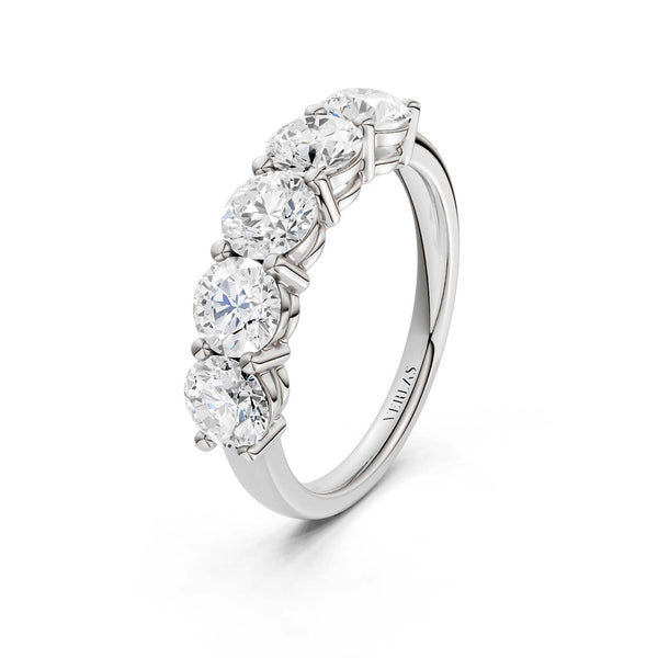 5-Stone Round Ring Large