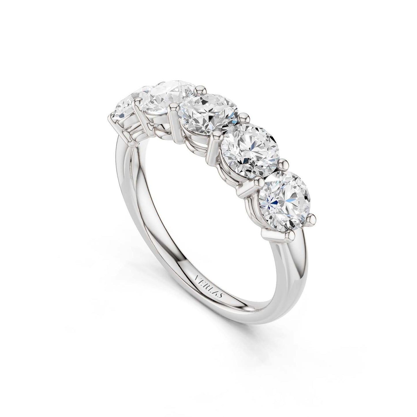 5-Stone Round Ring Large