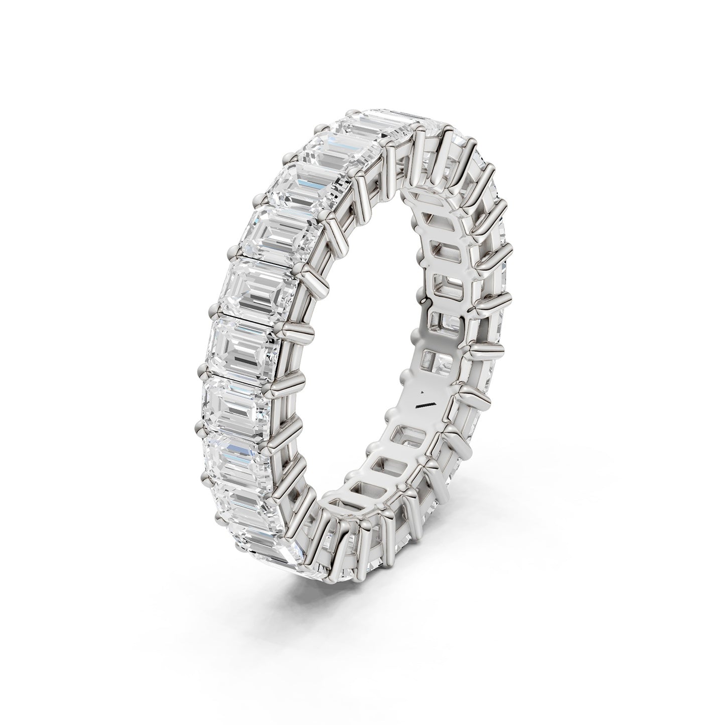Classic Emerald Eternity Band