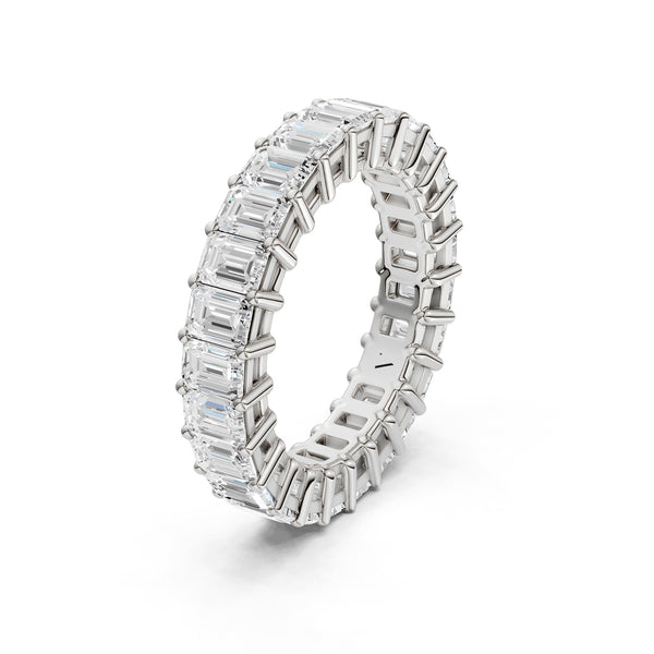 Emerald-Cut Eternity Band