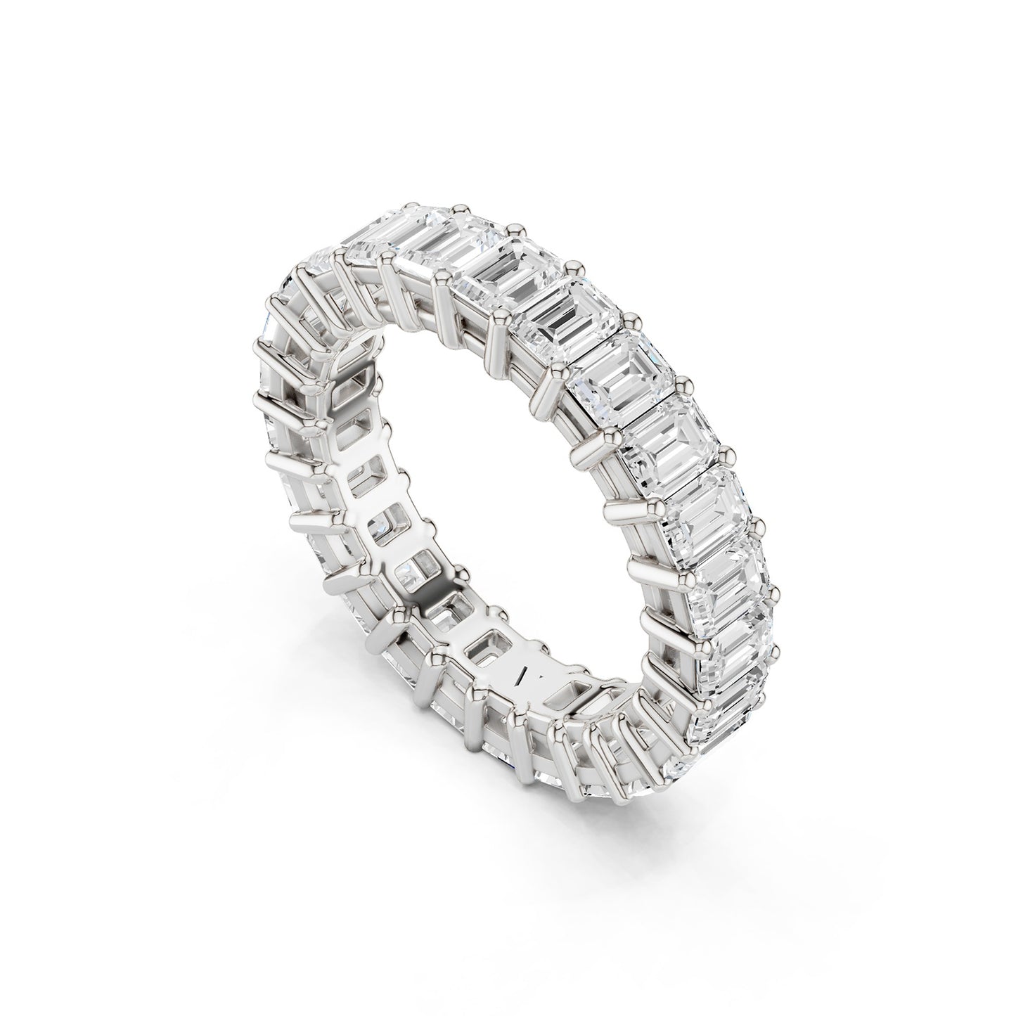 Classic Emerald Eternity Band
