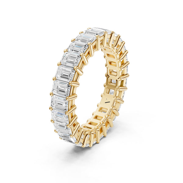 Emerald-Cut Eternity Band