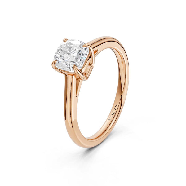 Iconic Cushion Solitaire Ring