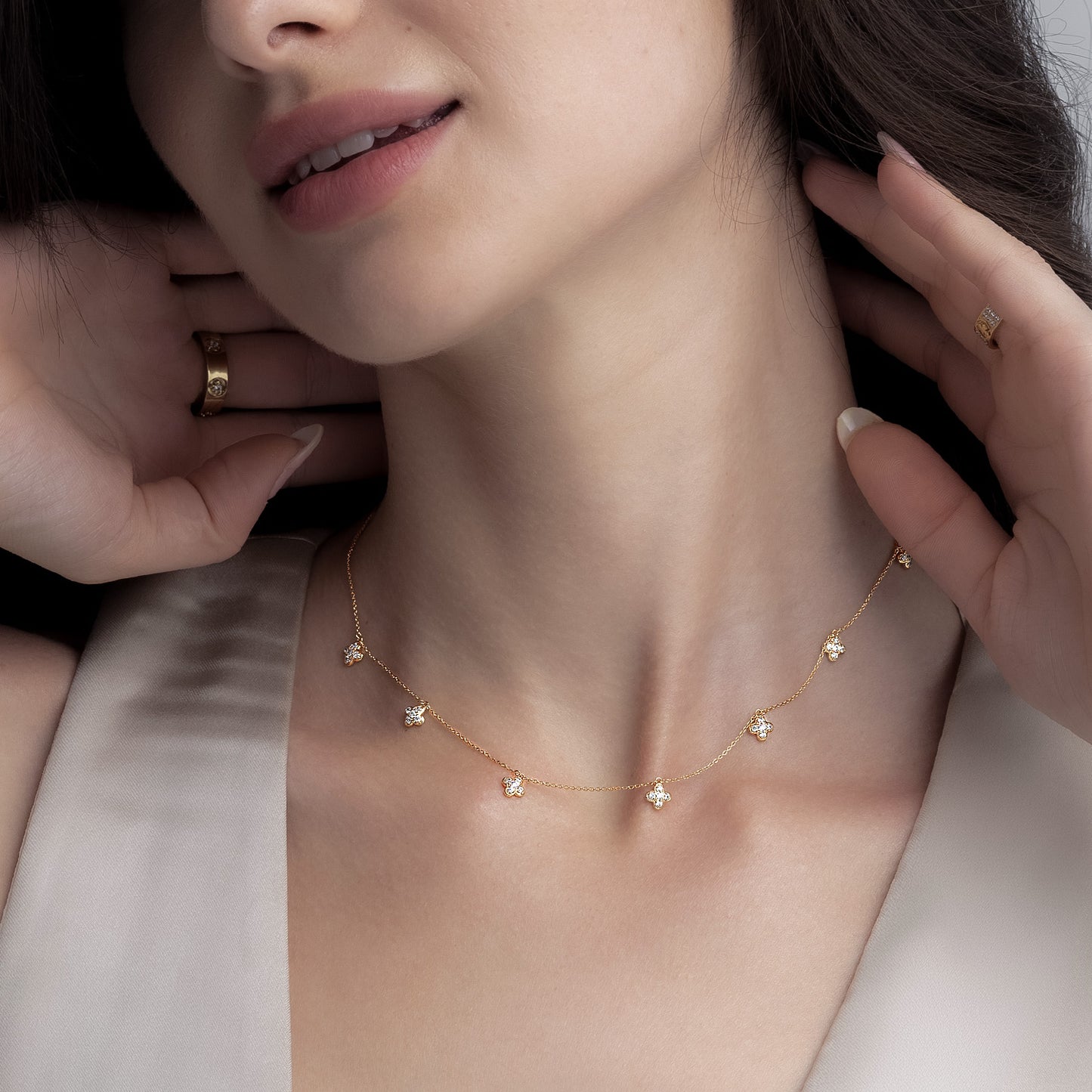 La Fleur Choker Stationed Necklace