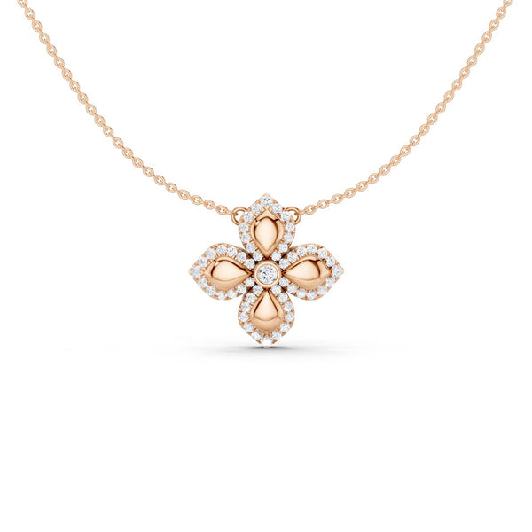 La Fleur Luxe Contour Pendant Necklace