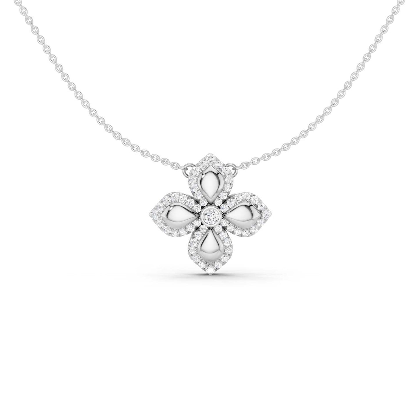 La Fleur Luxe Contour Pendant Necklace
