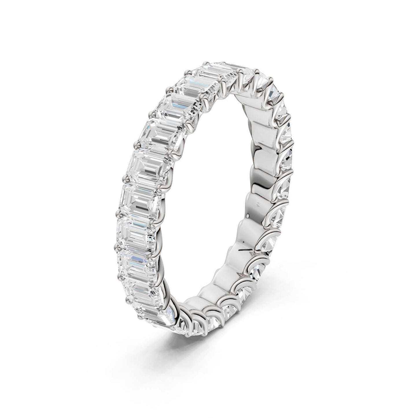 Classic Emerald Eternity Band