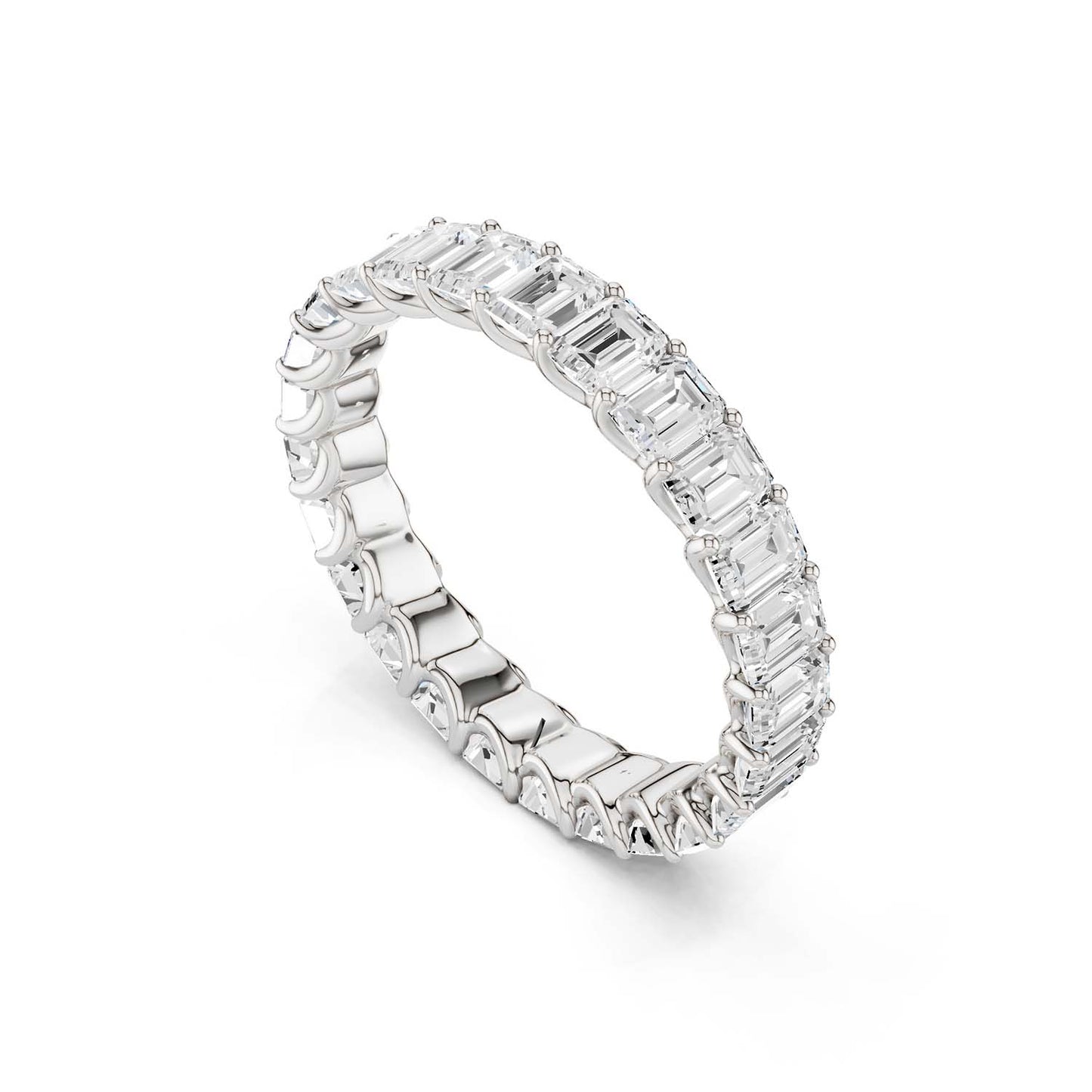 Classic Emerald Eternity Band
