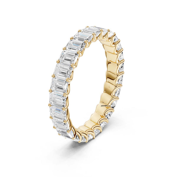 Classic Emerald Eternity Band