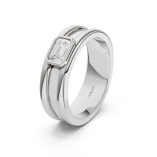 Emerald-Cut Encompassing Band