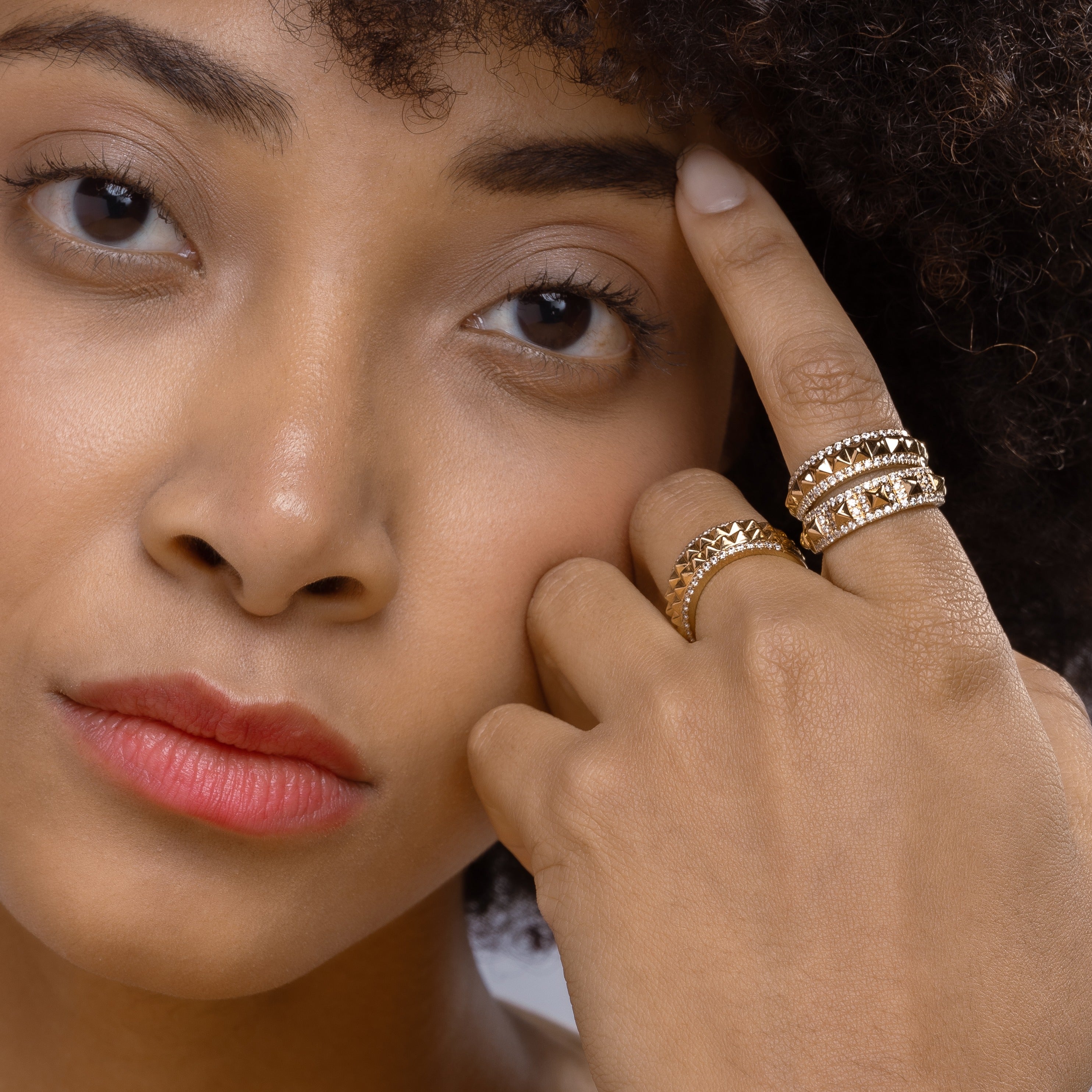 Zenyth Pyramid Luxe Statement Diamond Band