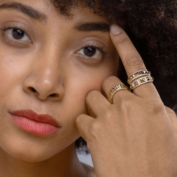 Zenyth Pyramid Luxe Statement Diamond Band