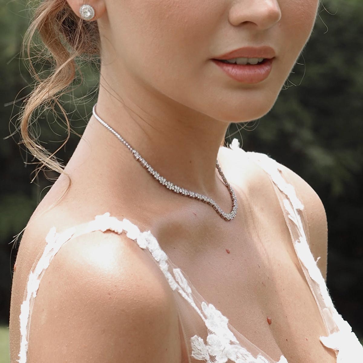 Alyssa Radiant Diamond Tennis Necklace