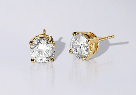 Round-Cut Solitaire Studs