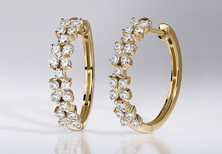 Alyssa Cuatro Floral Hoops