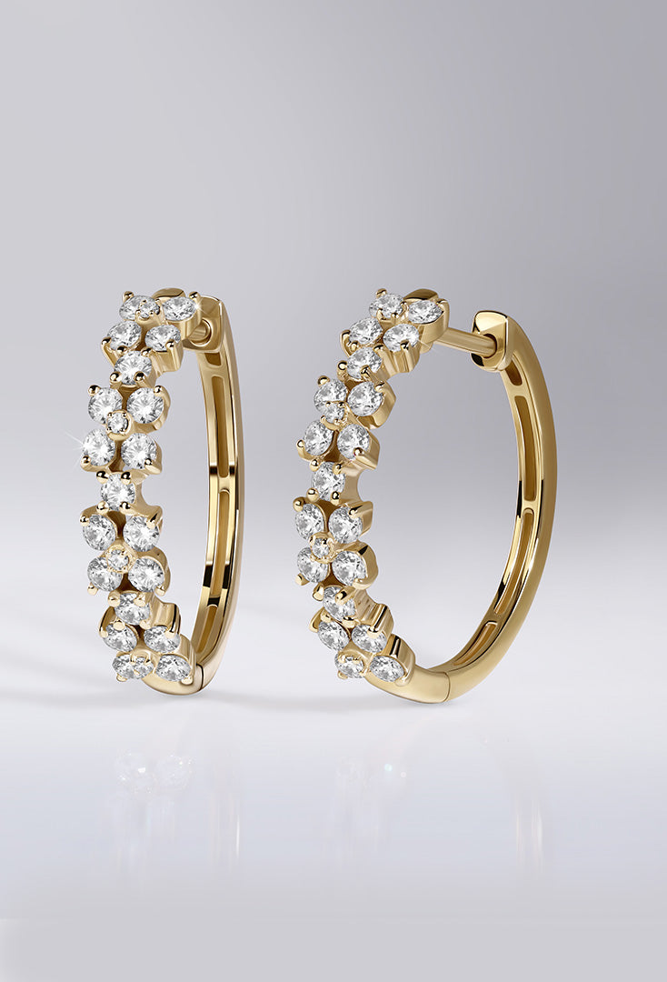 Verlas Alyssa collection designer lab grown diamond earrings