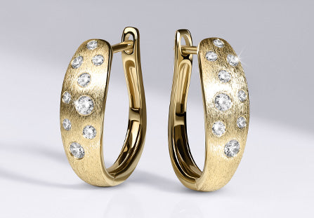 Bold Starlit Huggie Hoops