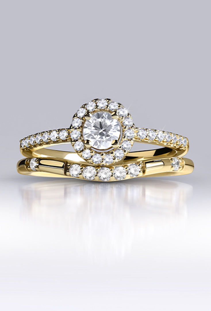 Lab-grown diamond jewelry including diamond rings, earrings, necklaces, and bracelets